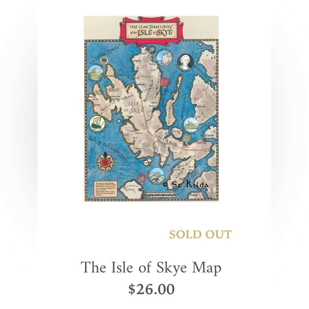 The Isle of Skye Map